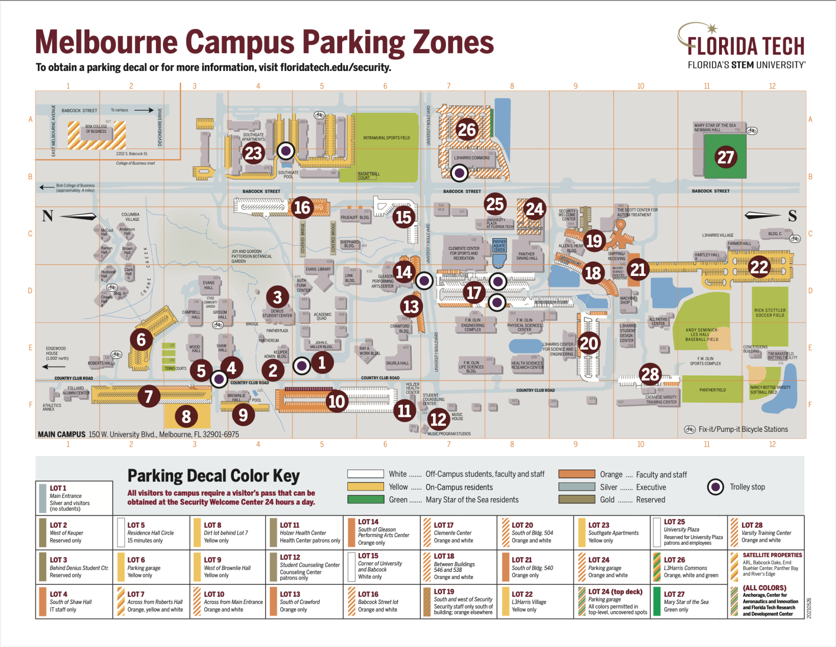 Campus Parking Zones
